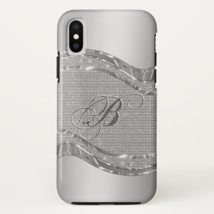 Capa Para iPhone Da Case-Mate Silver Metálico Falso Com Padrão De Diamantes