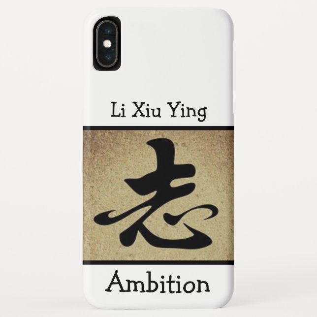 Capa Para iPhone, Case-Mate Símbolo chinês AMBITION personalizado (Verso)