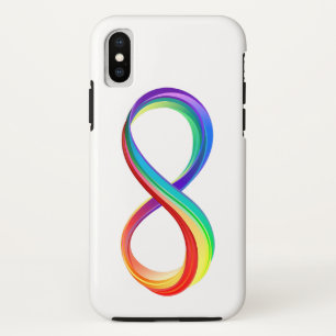 Capa Para iPhone Da Case-Mate Símbolo de Infinidade Arco-Íris em Camadas