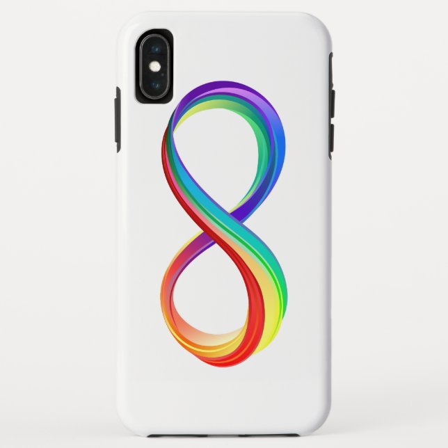 Capa Para iPhone, Case-Mate Símbolo de Infinidade Arco-Íris em Camadas (Verso)
