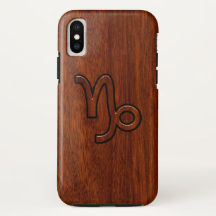 Capa Para iPhone XS Símbolo do zodíaco do Capricórnio no estilo de