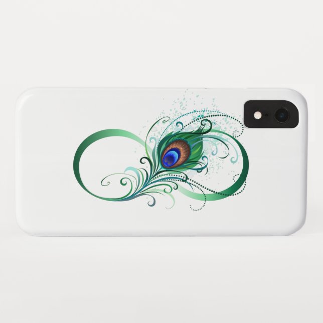Capa Para iPhone, Case-Mate Símbolo Infinito com Pavão (Verso (Horizontal))
