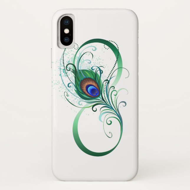 Capa Para iPhone, Case-Mate Símbolo Infinito com Pavão (Verso)