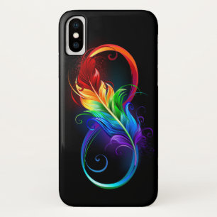 Capa Para iPhone Da Case-Mate Símbolo Infinito com Pena Arco-Íris