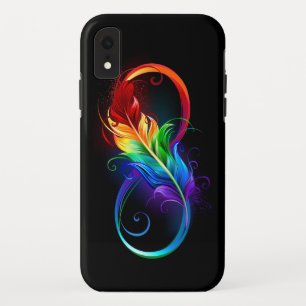 Capa Para iPhone Da Case-Mate Símbolo Infinito com Pena Arco-Íris