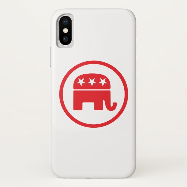 Capa Para iPhone, Case-Mate Símbolo Político do Partido Republicano (Elefante) (Verso)