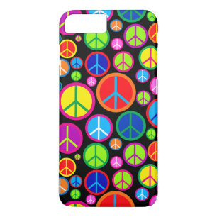 Capa iPhone 8 Plus/7 Plus Símbolos de paz Groovy coloridos legal