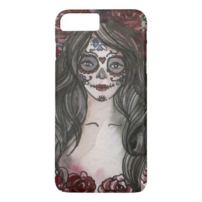 Capa Para iPhone, Case-Mate Simples Dia de los Muertos desenhado à mão | Capa  (Verso)