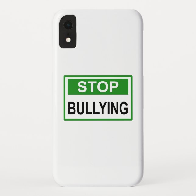 Capa Para iPhone, Case-Mate Sinal de Pare o Bullying verde (Verso)