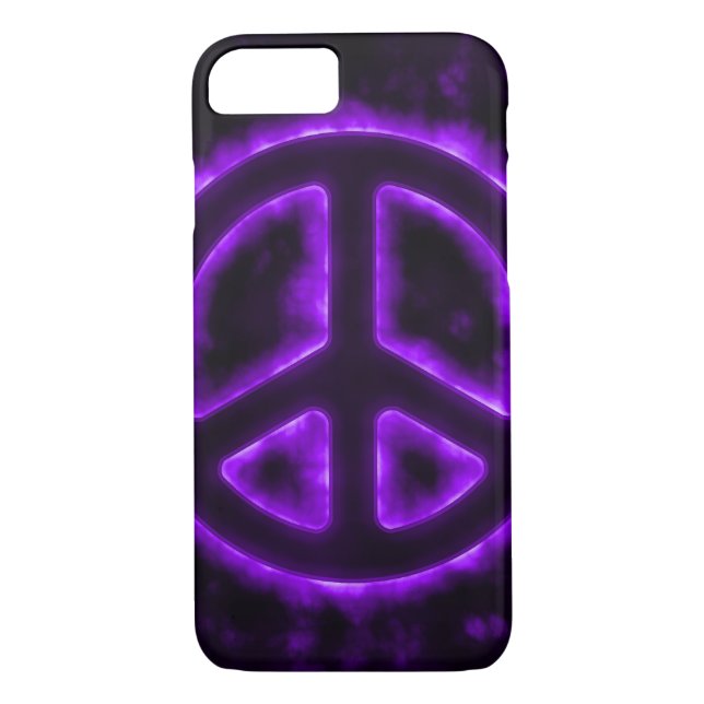 Capa Para iPhone, Case-Mate Sinal de paz roxo (Verso)