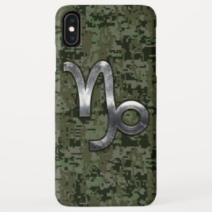 Capa Para iPhone XS Max Sinal do zodíaco do Capricórnio na floresta