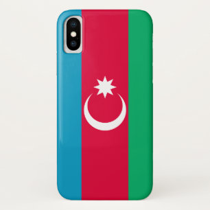Capa Para iPhone X Sinalizador Azerbaijão