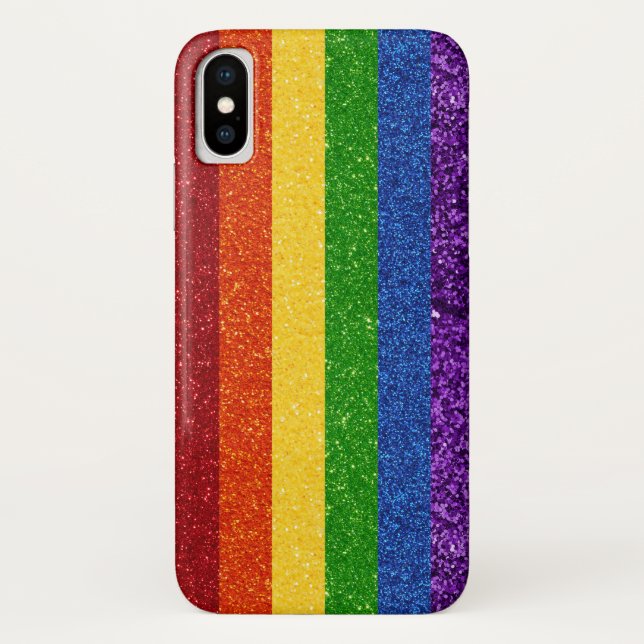 Capa Para iPhone, Case-Mate Sinalizador do Orgulho Arco-Íris LGBT (Verso)