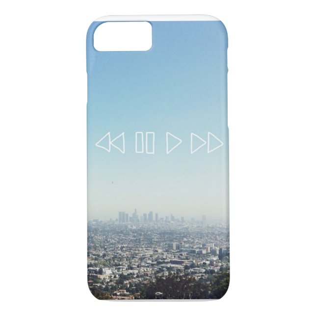 Capa Para iPhone, Case-Mate Skyline de Los Angeles - Califórnia (Verso)