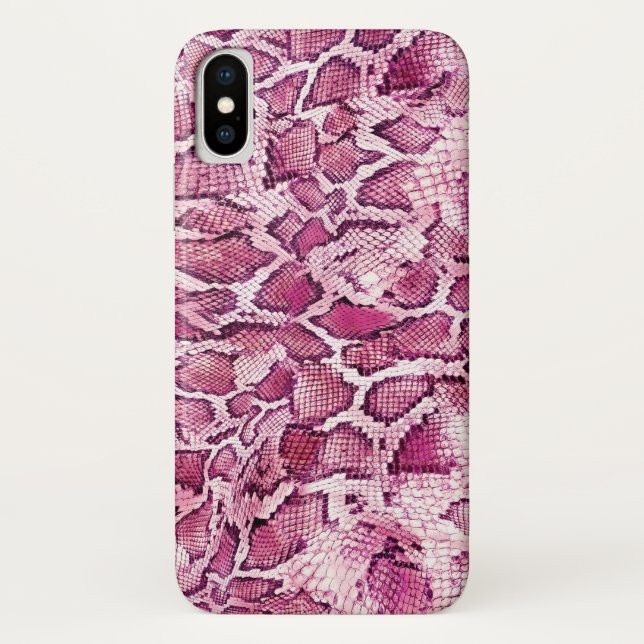Capa Para iPhone, Case-Mate Snakeskin rosa (Verso)
