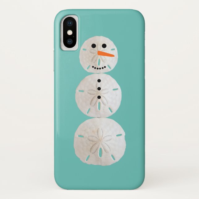 Capa Para iPhone, Case-Mate Snowman de dólar de areia (Verso)