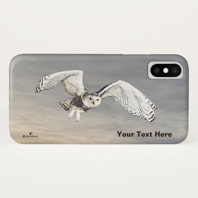 Capa Para iPhone, Case-Mate Snowy Owl (Verso (Horizontal))