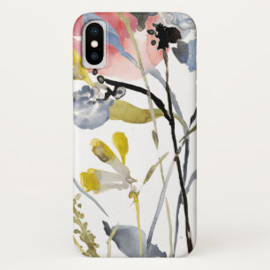 Capa Para iPhone Da Case-Mate Sobreposição de Flor - Flores de Pastel de Aquar