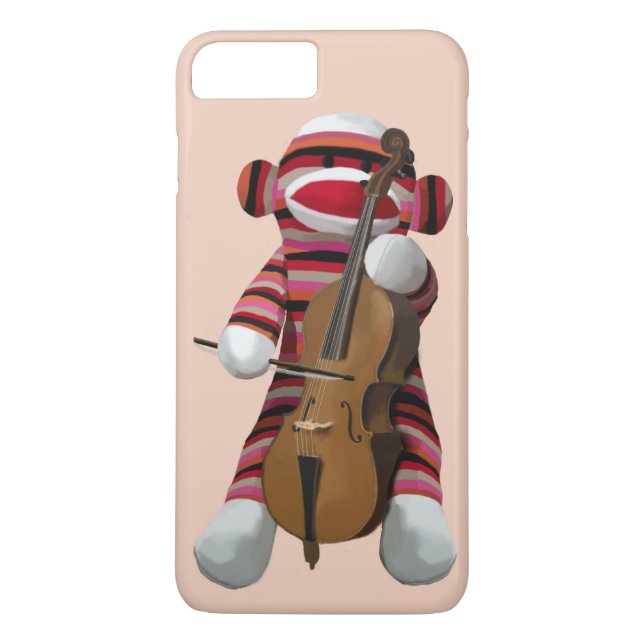Capa Para iPhone, Case-Mate Sock Monkey e Cello 2 (Verso)