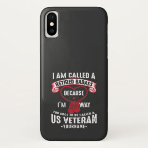 Capa Para iPhone Da Case-Mate Soldado Aposentado de Humor Veterano dos EUA