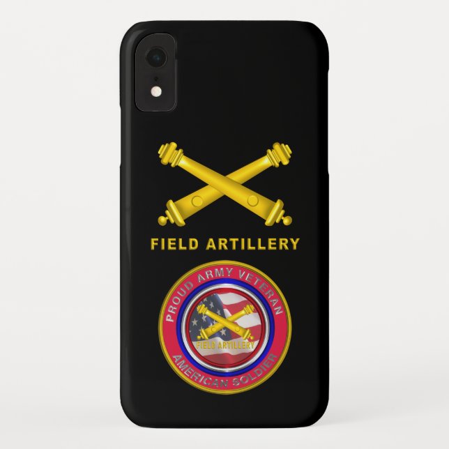 Capa Para iPhone, Case-Mate Soldado de Artilharia de Campo Veterano do Exércit (Verso)