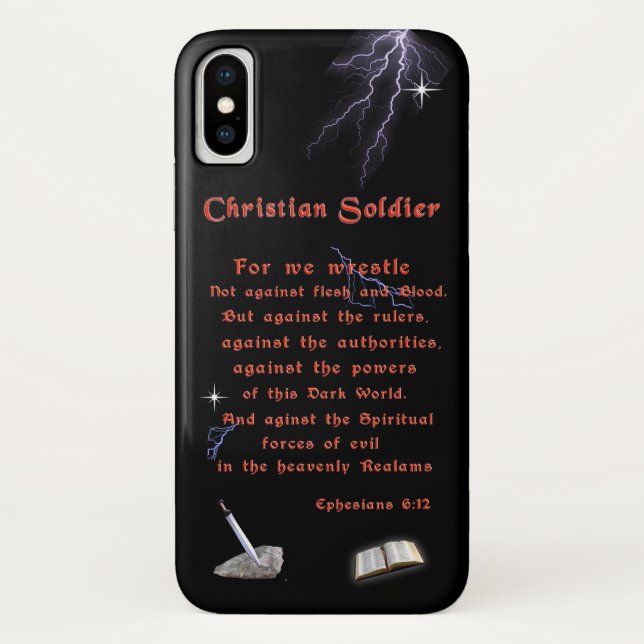 Capa Para iPhone, Case-Mate Soldados Cristãos (Verso)