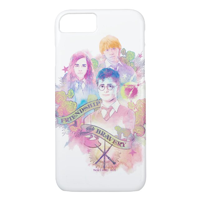 Capa Para iPhone, Case-Mate Soletra Harry Potter| Harry, Hermione e Ron Waterc (Verso)