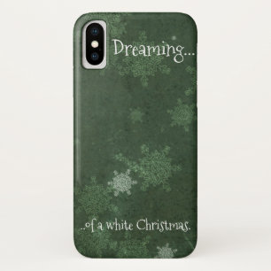 Capa Para iPhone Da Case-Mate Sonhando com flocos de neve brancos de Natal em ve