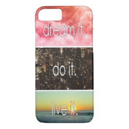 Capa iPhone 8/ 7 Sonhe Que Ele Faz Ao Vivo De Uma Cotação Motivacio