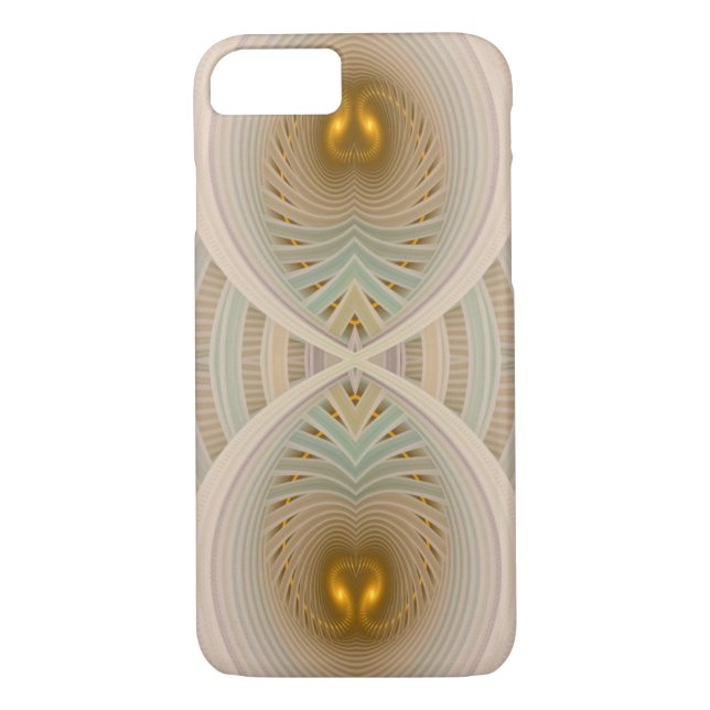 Capa Para iPhone, Case-Mate Sonho Dourado abstrato da ampulheta dentro de um (Verso)