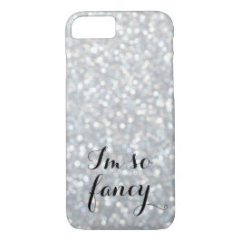Capa iPhone 8/ 7 Sou tão Rico Sparkly Silver iPhone 7 Case