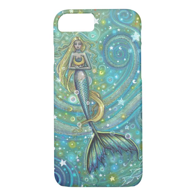 Capa Para iPhone, Case-Mate Sparkles Mermaid Art Fantasy Design (Verso)