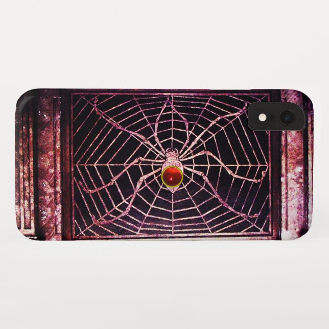 Capa Para iPhone, Case-Mate SPIDER E WEB Red Ruby Black (Verso (Horizontal))