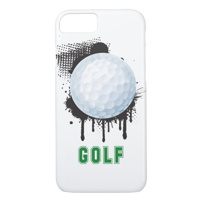 Capa Para iPhone, Case-Mate Splotch abstrato da tinta com bola de golfe e (Verso)