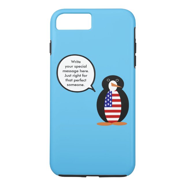 Capa Para iPhone, Case-Mate Sra. Pinguim Personalizada EUA Fala (Verso)