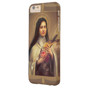 Capa Barely There Para iPhone 6 Plus St. Therese os rosas pequenos da flor w/pink
