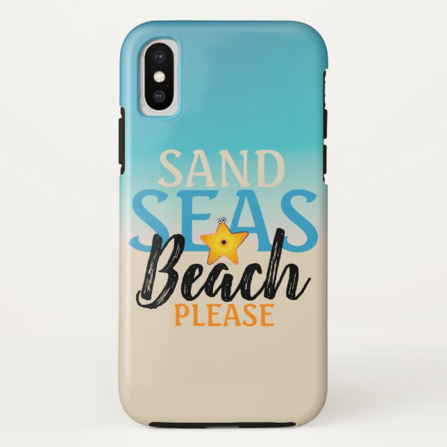Capa Para iPhone, Case-Mate Starfish Sand Seas Beach (Verso)