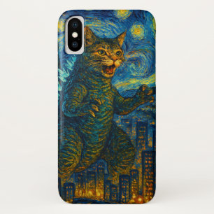 Capa Para iPhone Da Case-Mate Starry Night Kaiju Catzilla Cat iPhone iPad Case