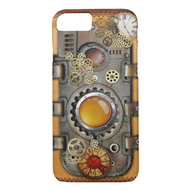 Capa Para iPhone, Case-Mate Steampunk em Leather (Verso)