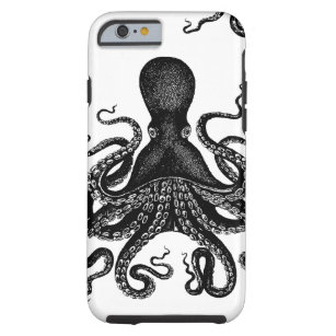 Capa Tough Para iPhone 6 Steampunk Kraken resistente - polvo do Victorian