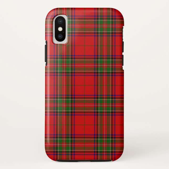 Capa Para iPhone, Case-Mate Stewart / Stuart tartan xadrez vermelha (Verso)