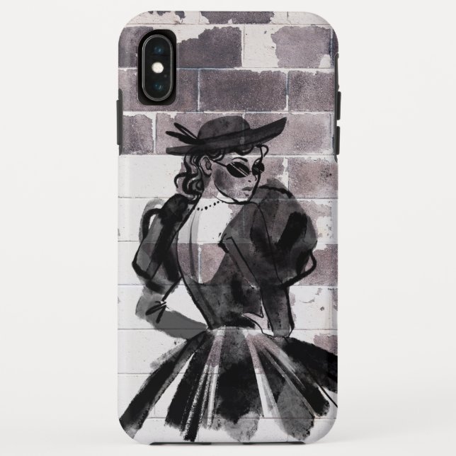 Capa Para iPhone, Case-Mate "Street Muse - Moda na Parede" (Verso)