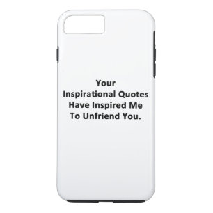 Capa iPhone 8 Plus/7 Plus Suas citações Inspiradoras