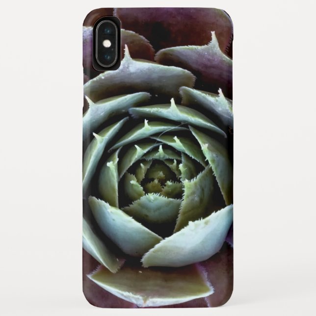 Capa Para iPhone, Case-Mate Suculenta Roxa Close-Up (Verso)
