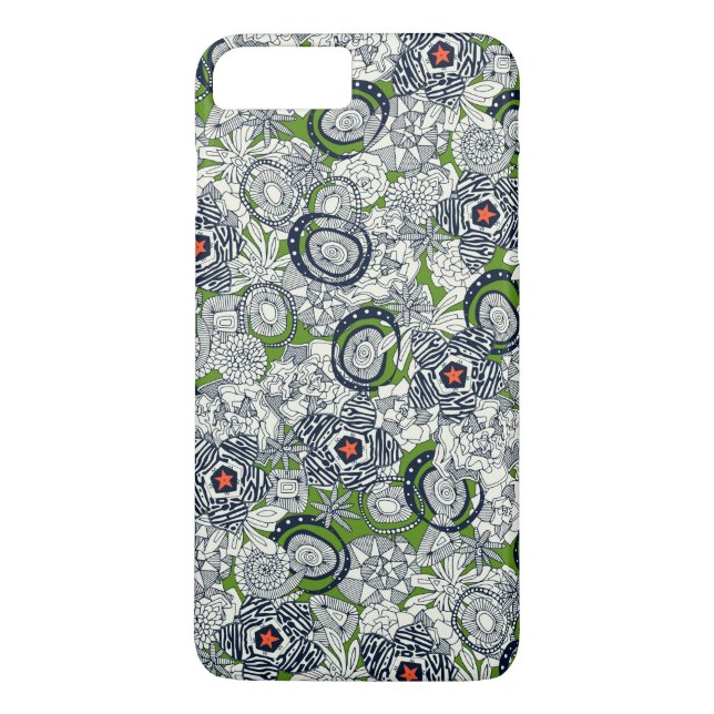 Capa Para iPhone, Case-Mate suculentas verde laranja estrela (Verso)