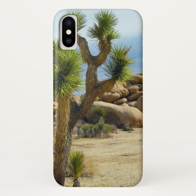 Capa Para iPhone, Case-Mate Sucultivos do Deserto da Califórnia, Rochas e Céu  (Verso)