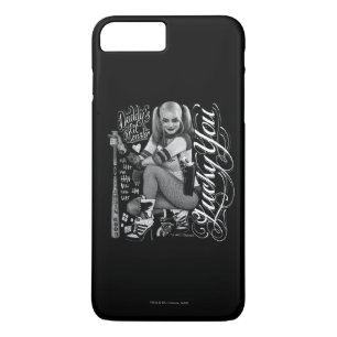 Capa iPhone 8 Plus/7 Plus Suicide Squad Harley Quinn Typography Photo