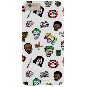 Capa Barely There Para iPhone 6 Plus Suicide Squad   Suicide Squad Emoji Pattern