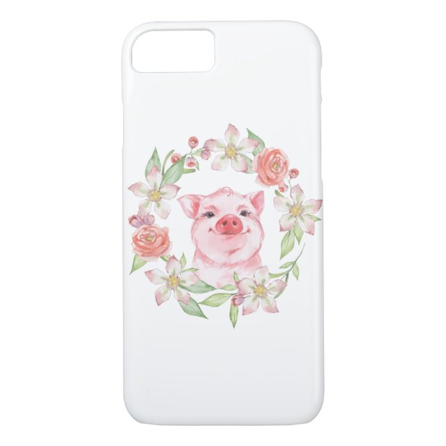 Capa Para iPhone, Case-Mate Suínos e flores (Verso)