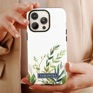 Capa Para iPhone Da Case-Mate Summer Greenery Nome Personalizado